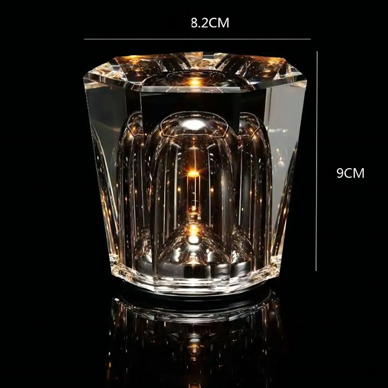 

Crystal lamp diamond LED rechargeable restaurant bar table lamp bedroom bedside decoration atmosphere light