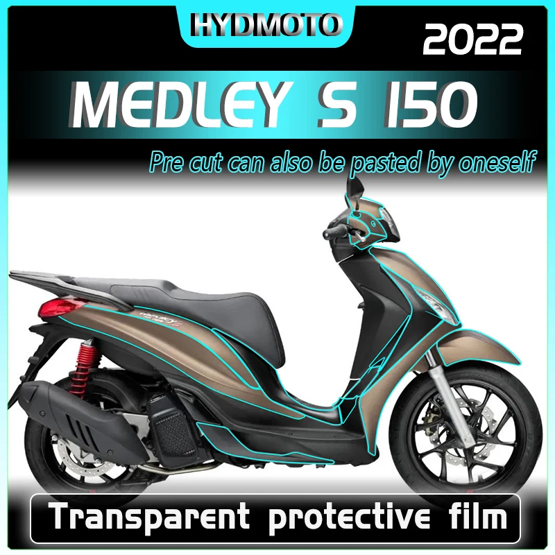 Filme invisível para roupas de carro, filme instrumento, peças de modificação, acessórios Piaggio Medley S150 2022