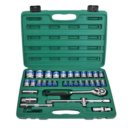 multifunctional  Blue-Rim  Full Polished Socket tool Set repair tool box Hardware hand tool sets