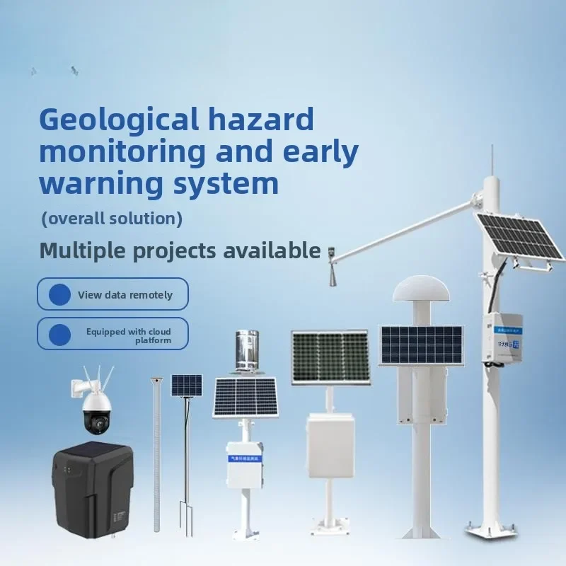 Geological Hazards Automatic Tipping Bucket Rainfall Laser Night Vision Surface Fracture Displacement Dip Angle Mud Water
