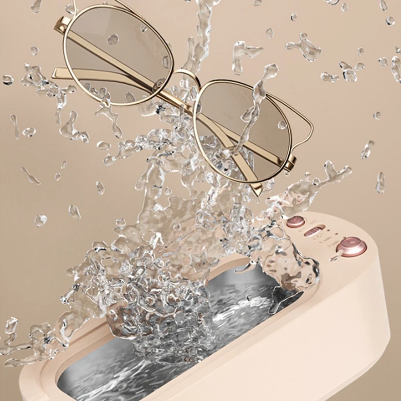 ジュエリークリーナーポータブル 3 ギア高周波振動クリーナージュエリー、メガネ、指輪ダイヤモンド、コイン、時計用-グリーン耐久性