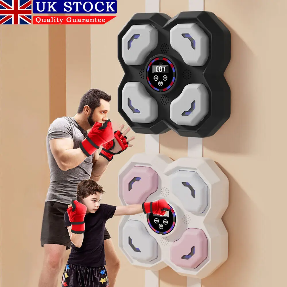 Boxing Training Machine Target Wall Mount Bluetooth Music Indoor React Exercise