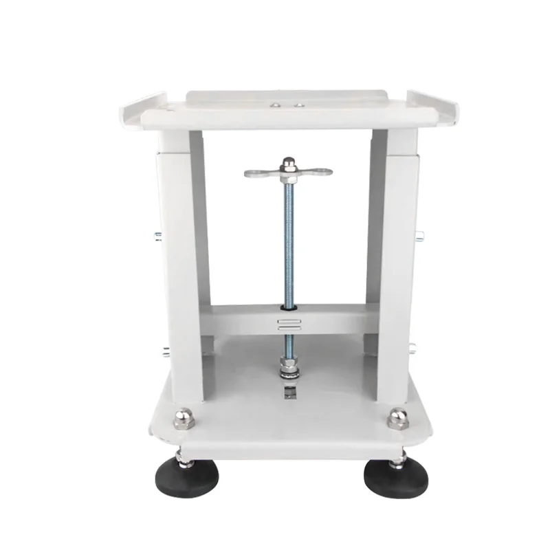 Vibration plate lifting bracket, automated vibration plate lifting bracket, adjustable frame, vibration platform bottom