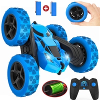 Remote Control Car, RC Cars Toys for Kids, 4WD Stunt Car with LED Lights 360° Flips, Drift Racing Electric Toy Gift for Boy Girl