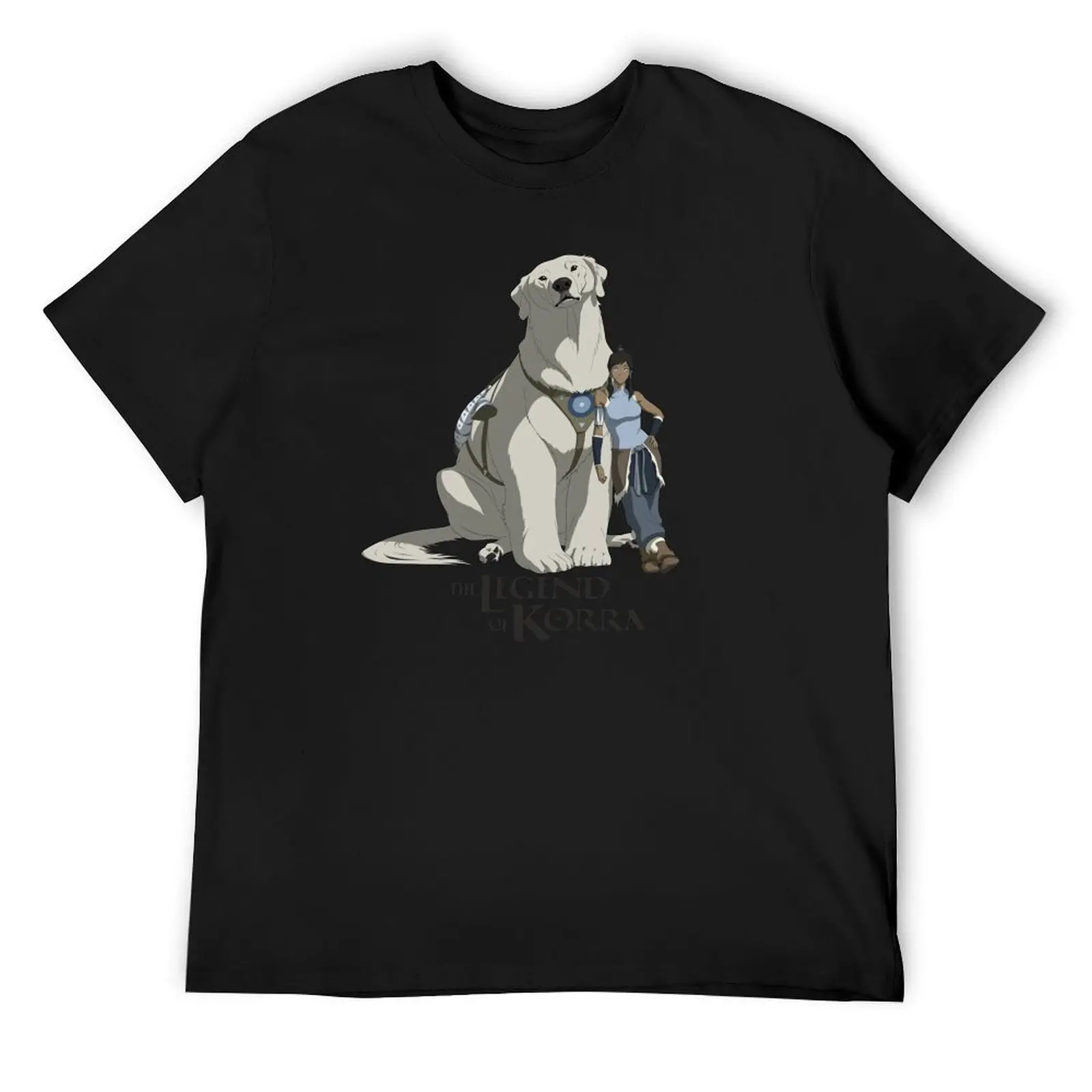 

The Legend of Korra Naga Polar Bear Dog & Korra Poster T-Shirt summer 2025 designer shirts mens graphic t-shirts