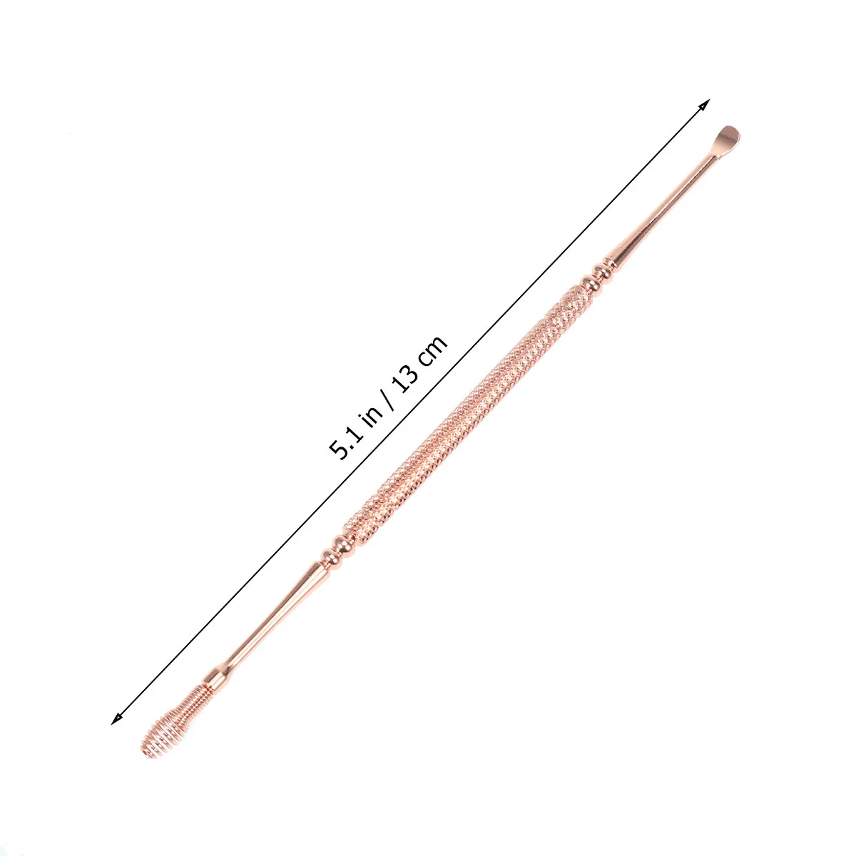 Stainless Steel Ear Scoop Double Head Ear Pick Earwax Remover Tool Comfortable Skid Resistance Earwax Cleaning for Adults