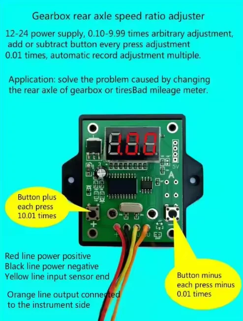 Calibration of Speed Ratio of Vehicle Odometer Frequency Conversion of Speed Regulator Code Meter Dialer of Vehicle Meter