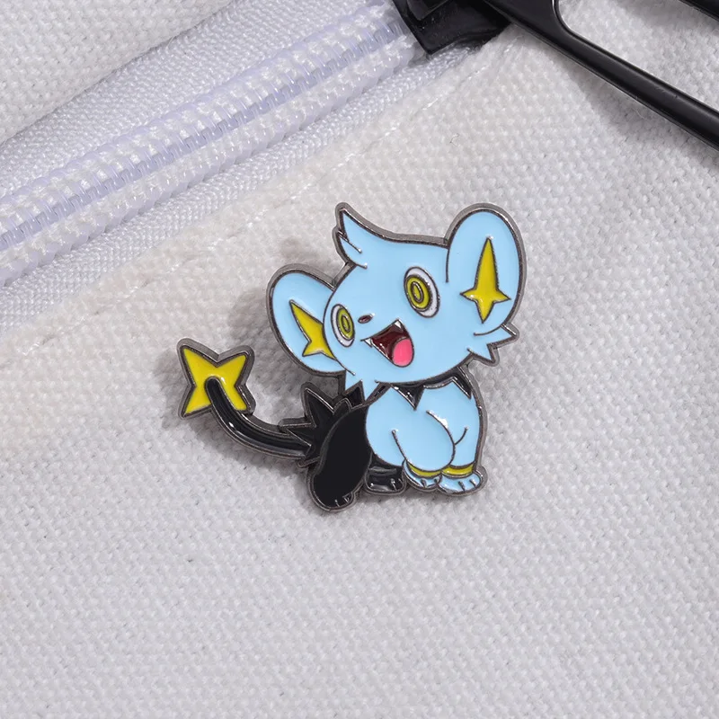 Blauwe Kleine Muis Emaille Pin Schattige Anime Badges Broche Voor Kleding Rugzak Hoed Mode Sieraden Accessoires Kids Geschenken