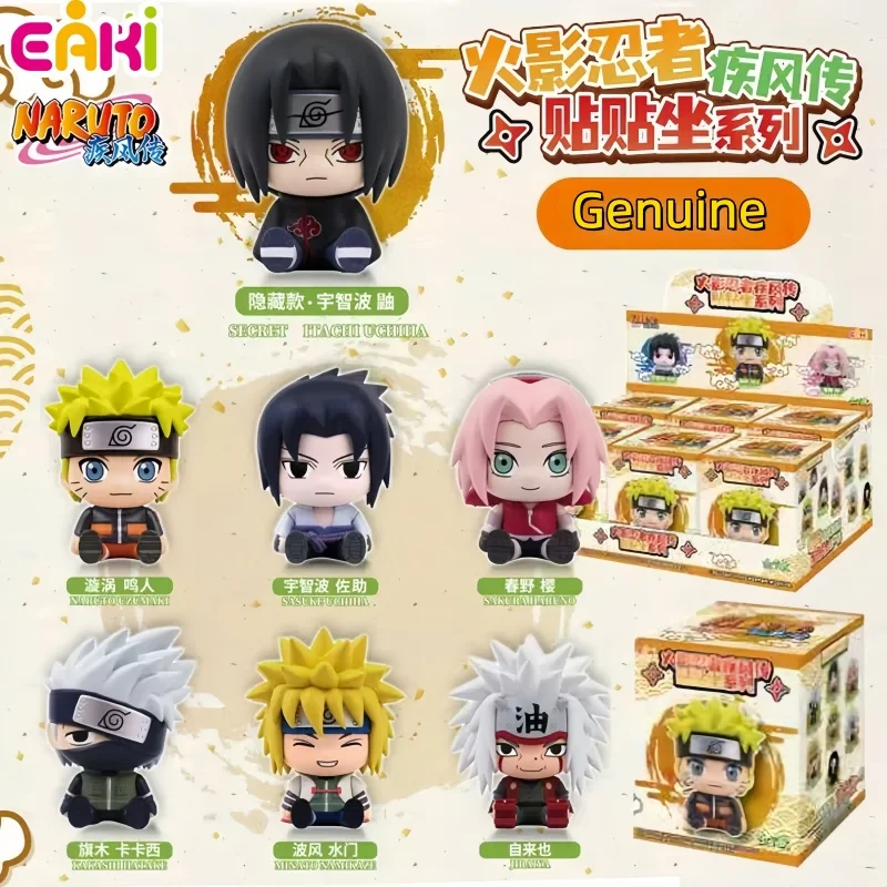 

New Eaki Authentic Naruto Shippuden Sitting Figure Series Blind Box Collectible Desktop Ornament Birthday Gift For Anime Fans