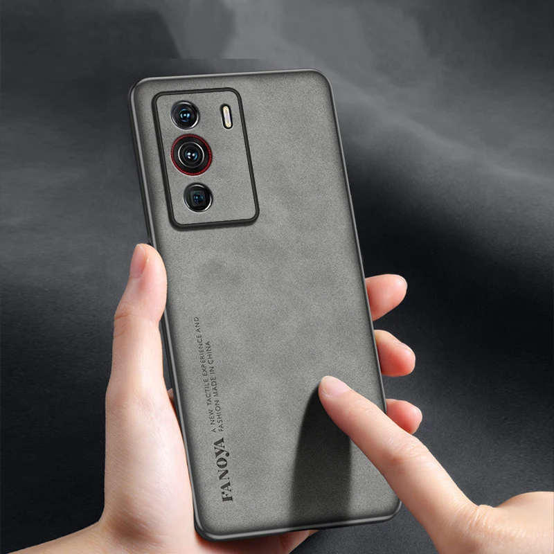 For ZTE Nubia Z40 Pro Skin Feel Shockproof Matte Leather Case Soft Back Cover Funda For ZTE Nubia Z40 Pro Protector чехол