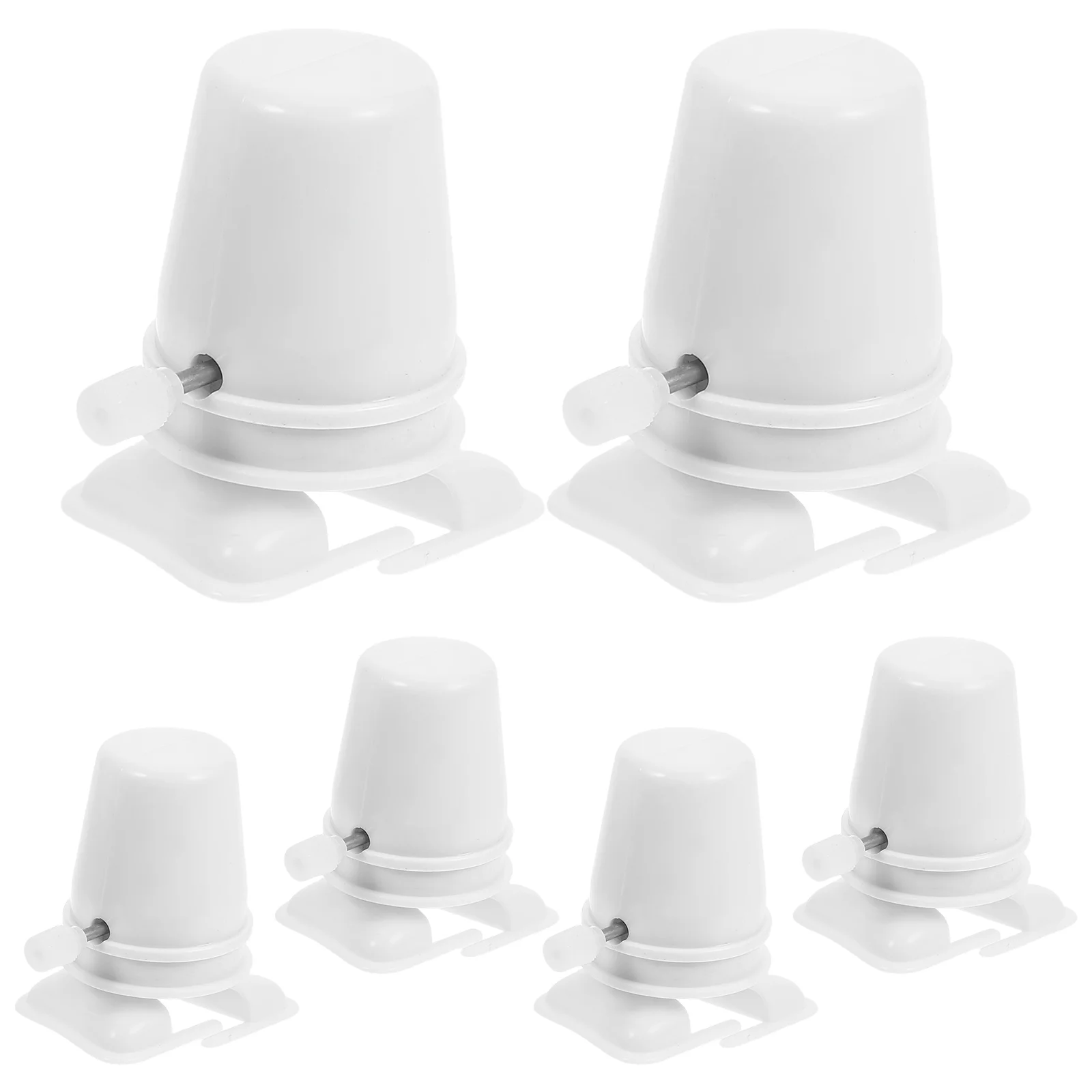 กลไกนาฬิกาพลาสติก 6 ชิ้น สำหรับงาน DIY อะไหล่ขนาดเล็ก กลไกทดแทน ชิ้นส่วนขนาดกะทัดรัด สำหรับงานปั้นดินเหนียว ซ่อมแซม งานฝีมือ DIY