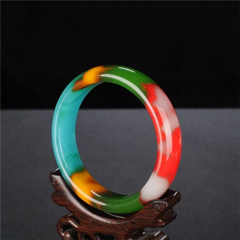 

Xinjiang Hetian Jade Golden Jade Colored Jade Bracelet Ladies Fashion Bracelet Jewelry