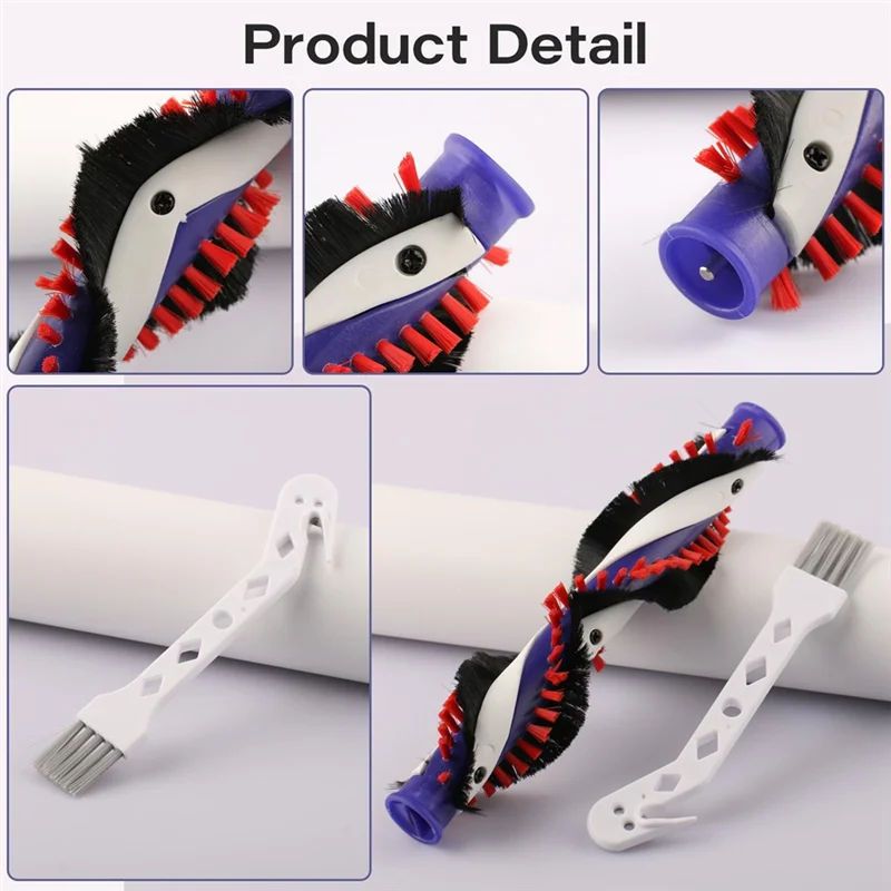 A24P استبدال فرشاة الأسطوانة الرئيسية لدايسون DC35 DC44 DC45 DC43 مكنسة كهربائية المتداول فرشاة استبدال أجزاء مع تنظيف Br