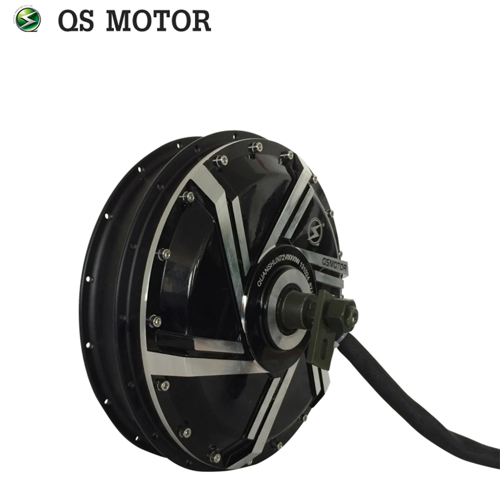 QSMOTOR 273 120KPH High Speed E-Motorcycle Spoke Hub Motor 8000W 50H V3 Brushless In Wheel Hub Motor for Electric Motorcycle