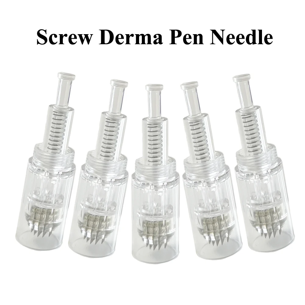 9/12/36/42/Pin Nano Screw Derma Pen Needle Cartridge Replacement Heads Tip For Microneedling Pen MicroNeedle MTS Derma Stamp