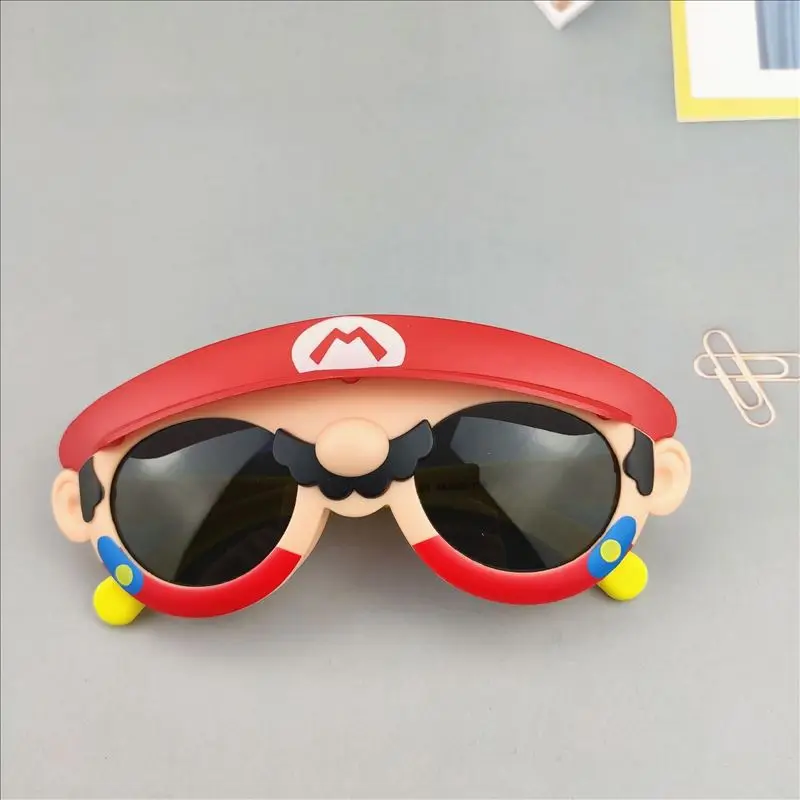 نظارات سوبر ماريو بروس للأطفال نظارات حفلات أعياد الميلاد ملابس محاكاة ساخرة إكسسوارات نظارات شمسية للأطفال ألعاب دعائم لويجي هدايا