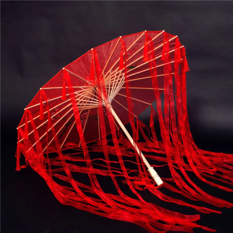 Fairy umbrella photography photo props umbrella antique fringed streamer