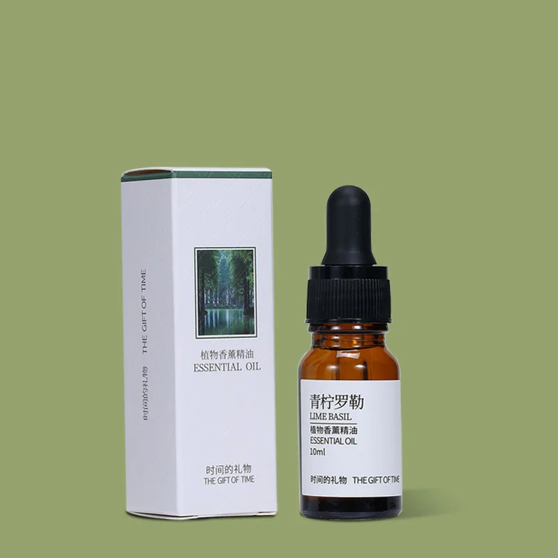 10ML Perfumed Wood Perfumed Stone Premium Essential Oil,Humidifier and Diffuser Natural Fragrance Lime basil Essential Oil