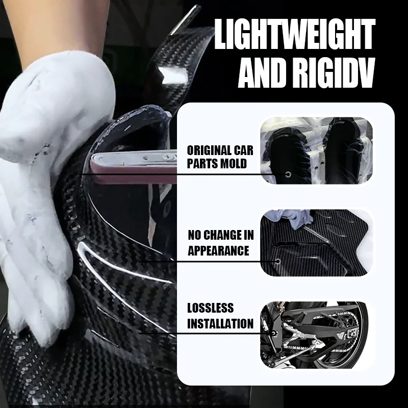 For KTM DUKE 790 890  2018-2025 3K Real Carbon Fiber Side Panels below Tank Fairings Protectors Motorcycle Accessories - Image 3