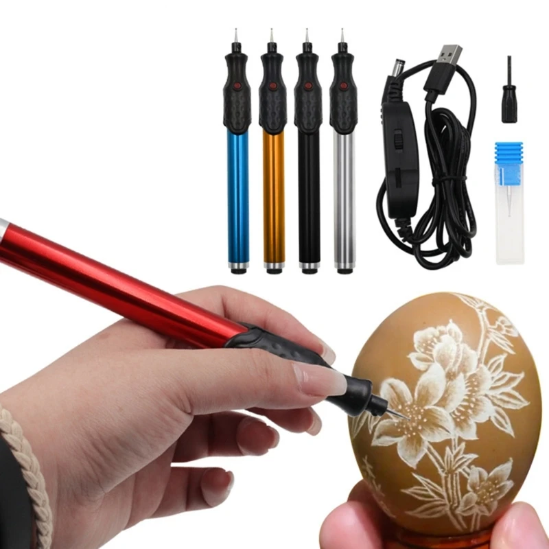 DIY Engraving Tool Versatile Electric Engraver Portable Etching Carving Tool Professional Engraving Pens for Wood Y08E