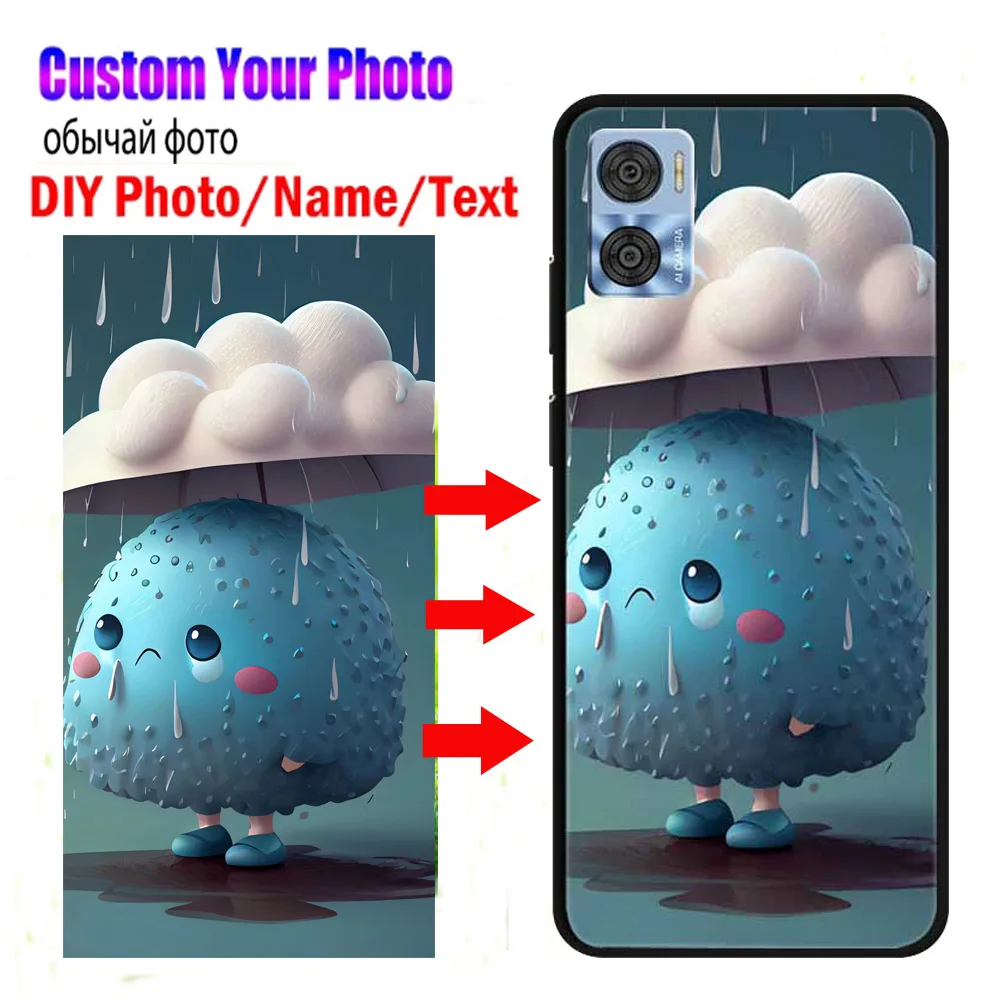 Customized Silicone Soft Cases for Motorola Moto E22 E32 E22S E32S E22i E7 E7i Power G9 Plus E6S TPU Phone Cover Photos Images