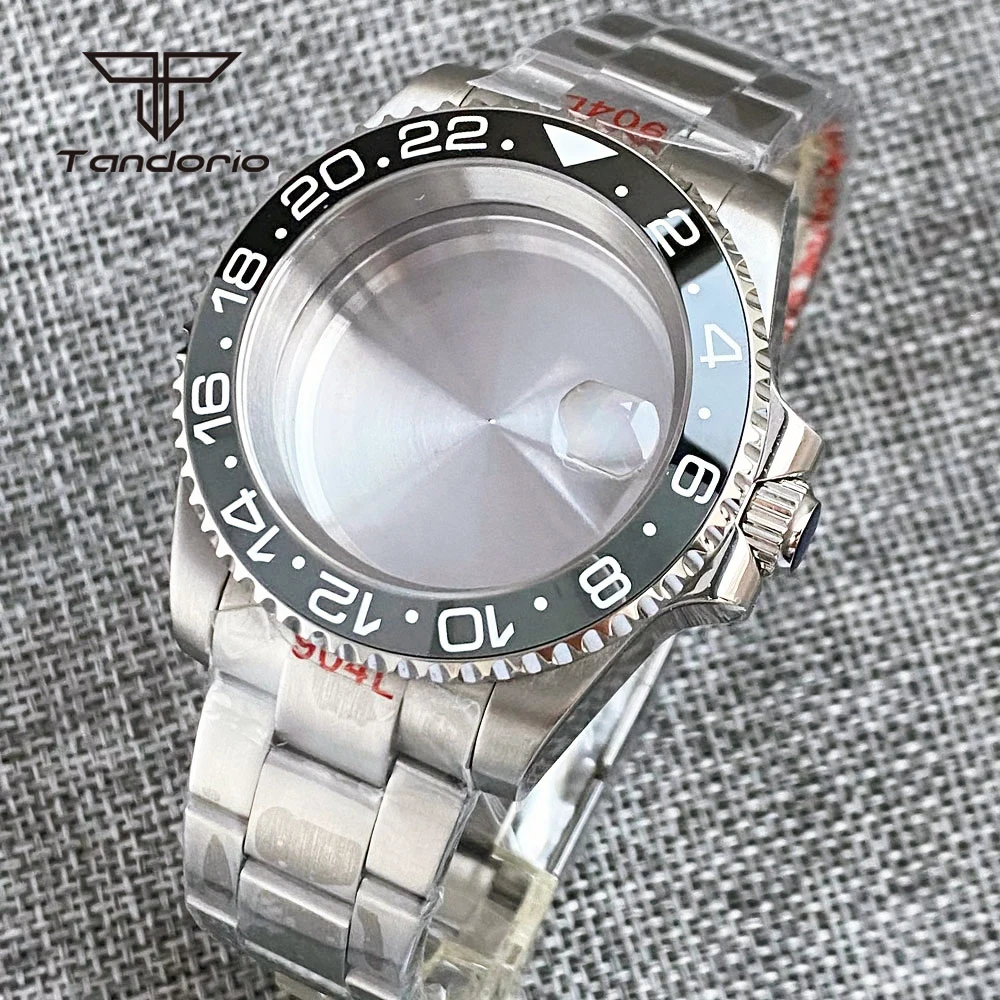 

40mm Stainless Steel Automatic Watch Case Bracelet 20bar Dive 120-Click Bezel Sapphire Crystal Fit NH34 NH35 NH36 ETA2824 PT5000