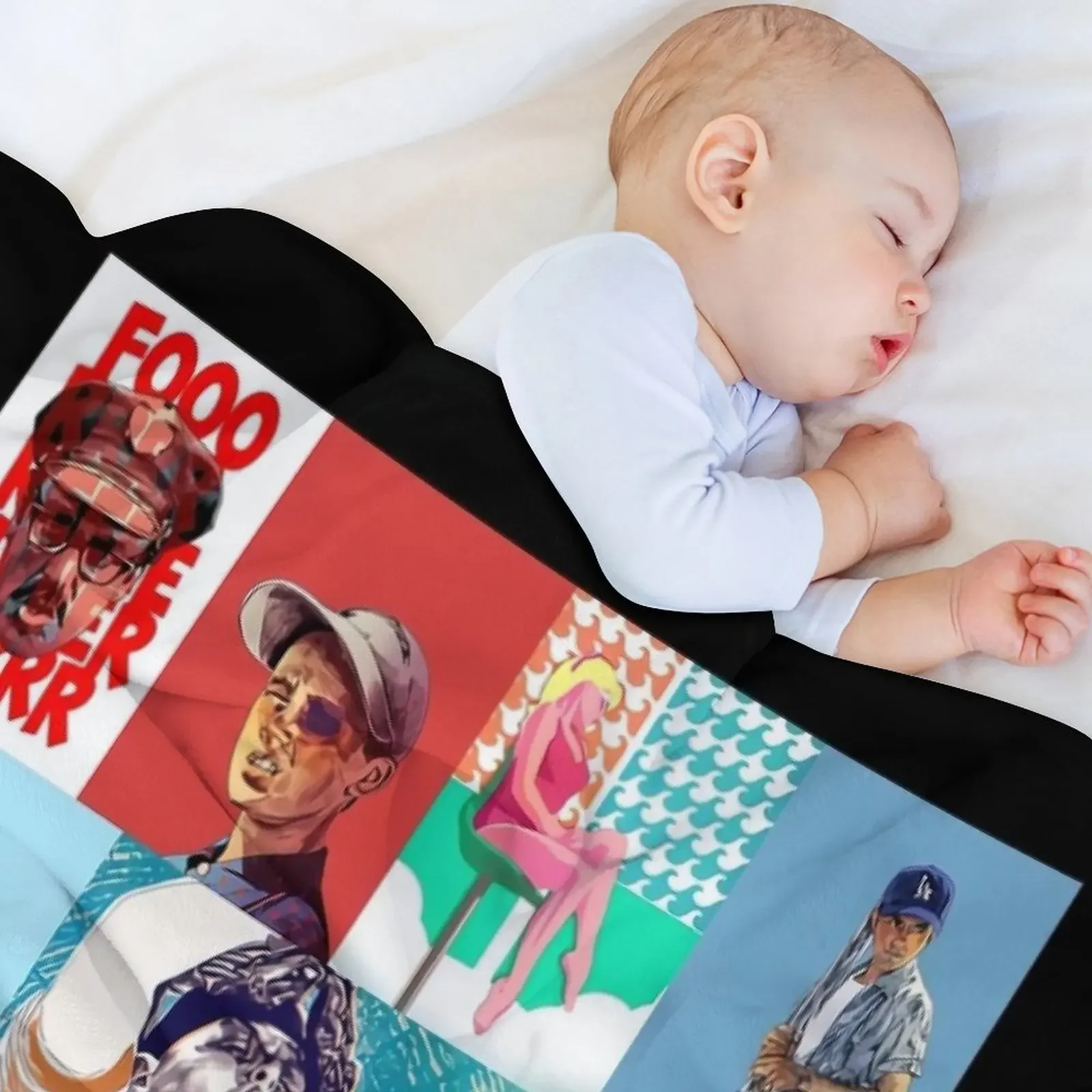 Copy of The Sandlot Vintage Throw Blanket Winter beds Flannel Fabric Baby Beautifuls Blankets