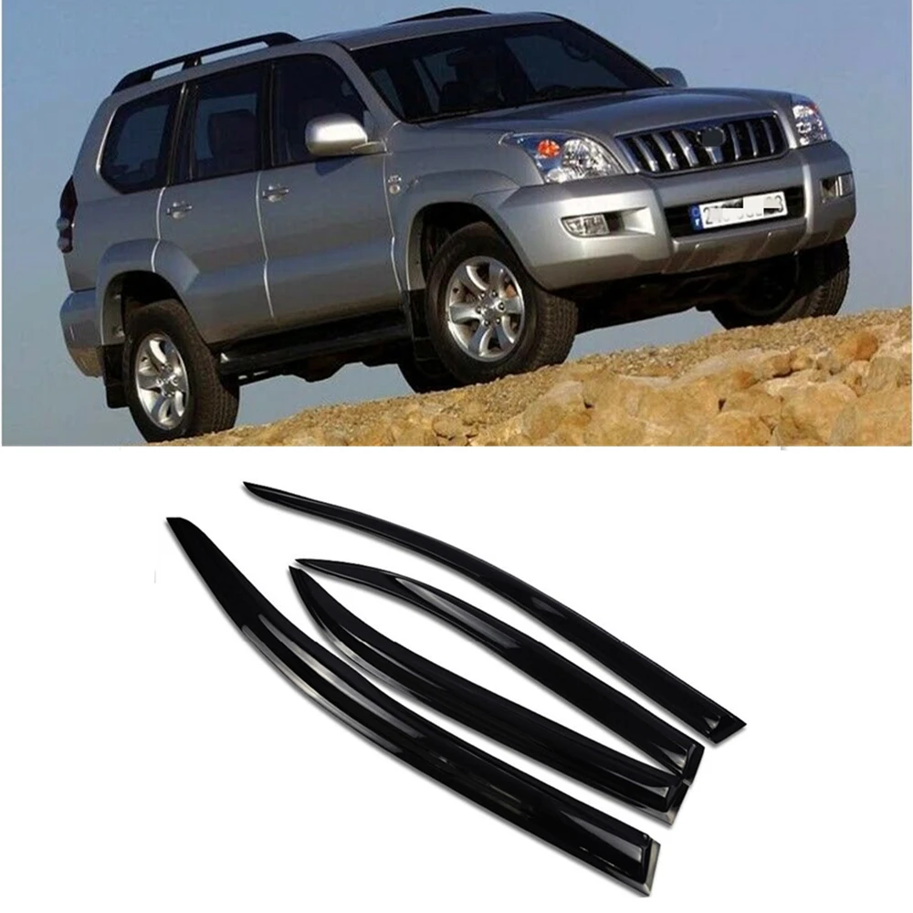 

Car Window Visor For Toyota Land Cruiser Prado 120 FJ120 2003-2009 Door Sun Rain Deflector Guard Rainwear Sun Shade Rain Shield