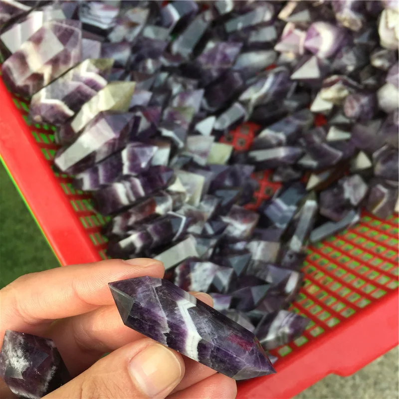 Wholesale Natural Healing Double Terminated Dream Amethyst Quartz Point