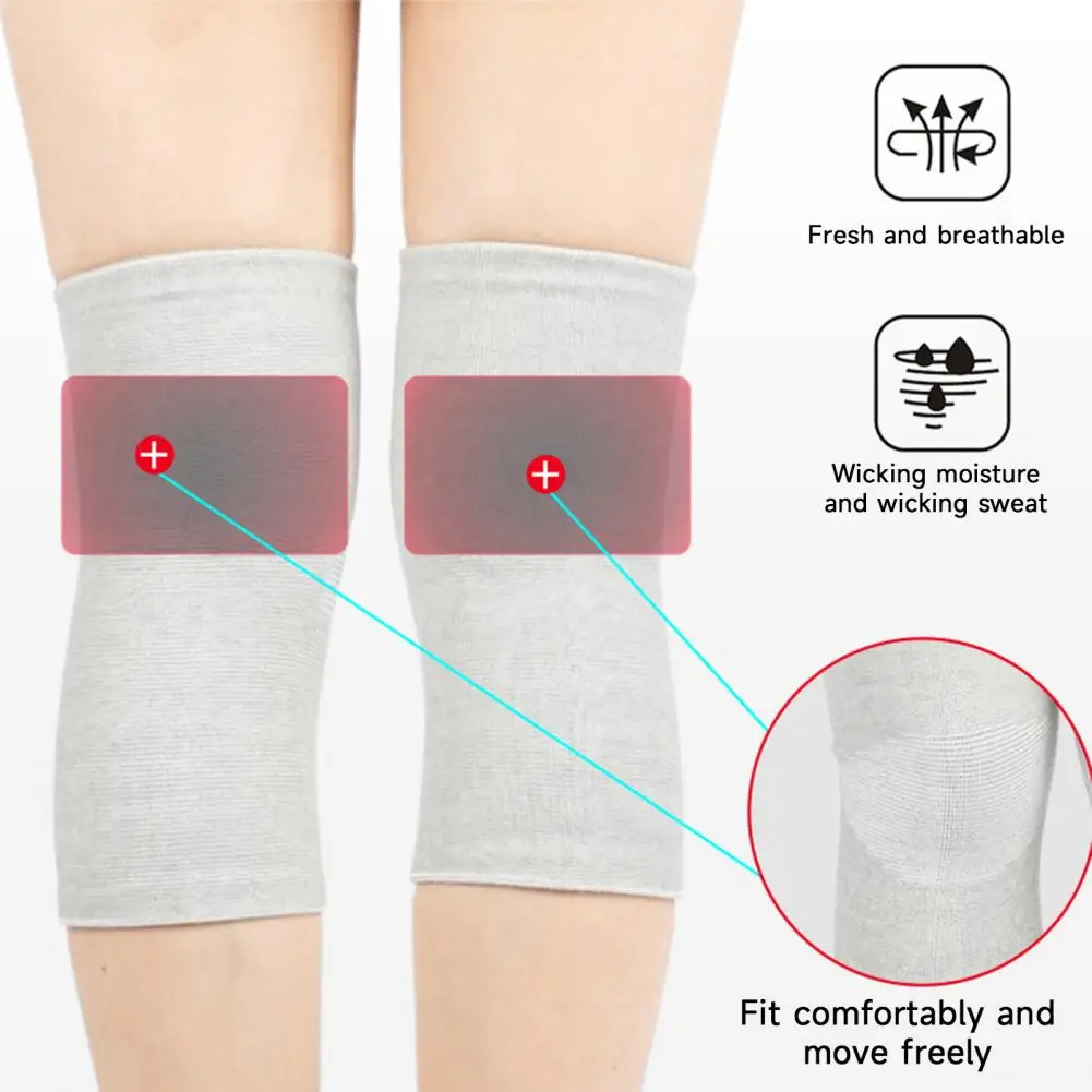 Genouillères élastiques à manches de compression, genouillères respirantes à absorption de la sueur, protège-genoux, orthèse confortable, 1 paire