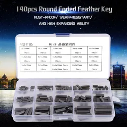 12mm Parallel Key Round Ended Key Round Ended  Key Parallel Drive Shaft Keys Set 8mm 10mm 12mm 16mm 20mm 25mm 30mm