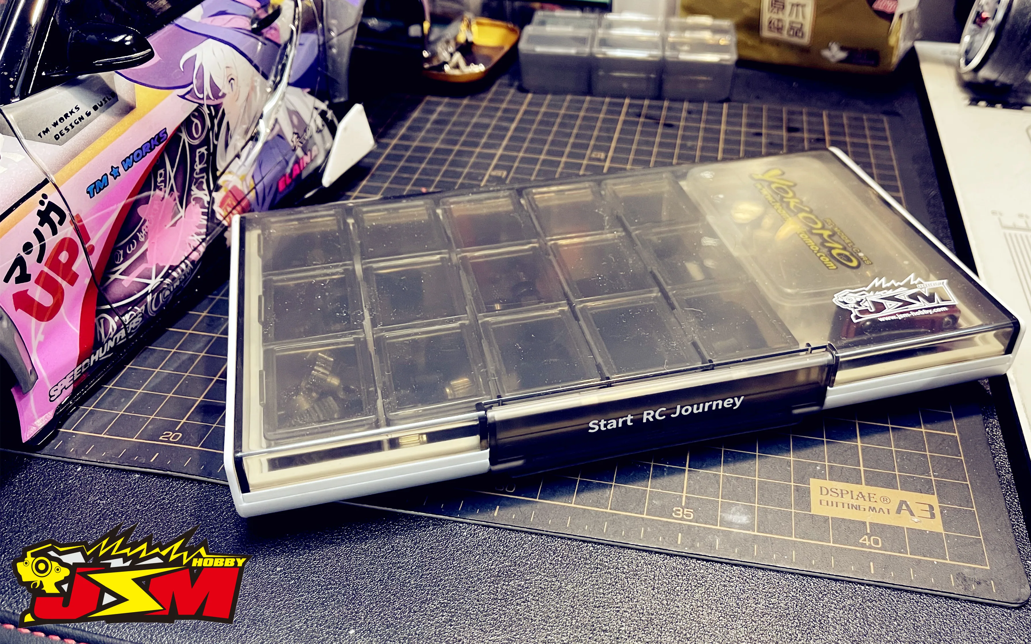 Multi-function 21-cell box Screw box tool box made by JSM Hobby