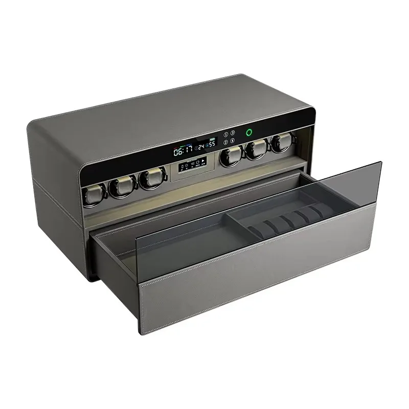 Защитная коробка для намотки цифровых часов от кражи, защитный замок с отпечатком пальца с ключом и кодовым замком Защитная коробка для намотки цифровых часов от кражи, защитный замок с отпечатком пальца с ключом и кодовым замком