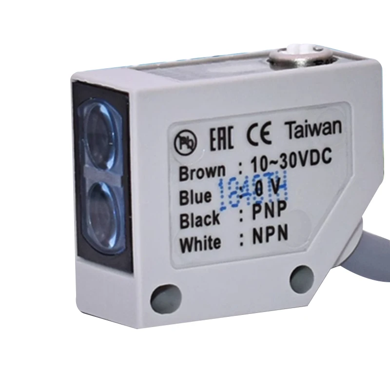 MR-10X MR-30X MR-60X Mini Waterproof Photoelectric Sensor 4PIN NPN/PNP Non-reflective Photoelectric Sensor