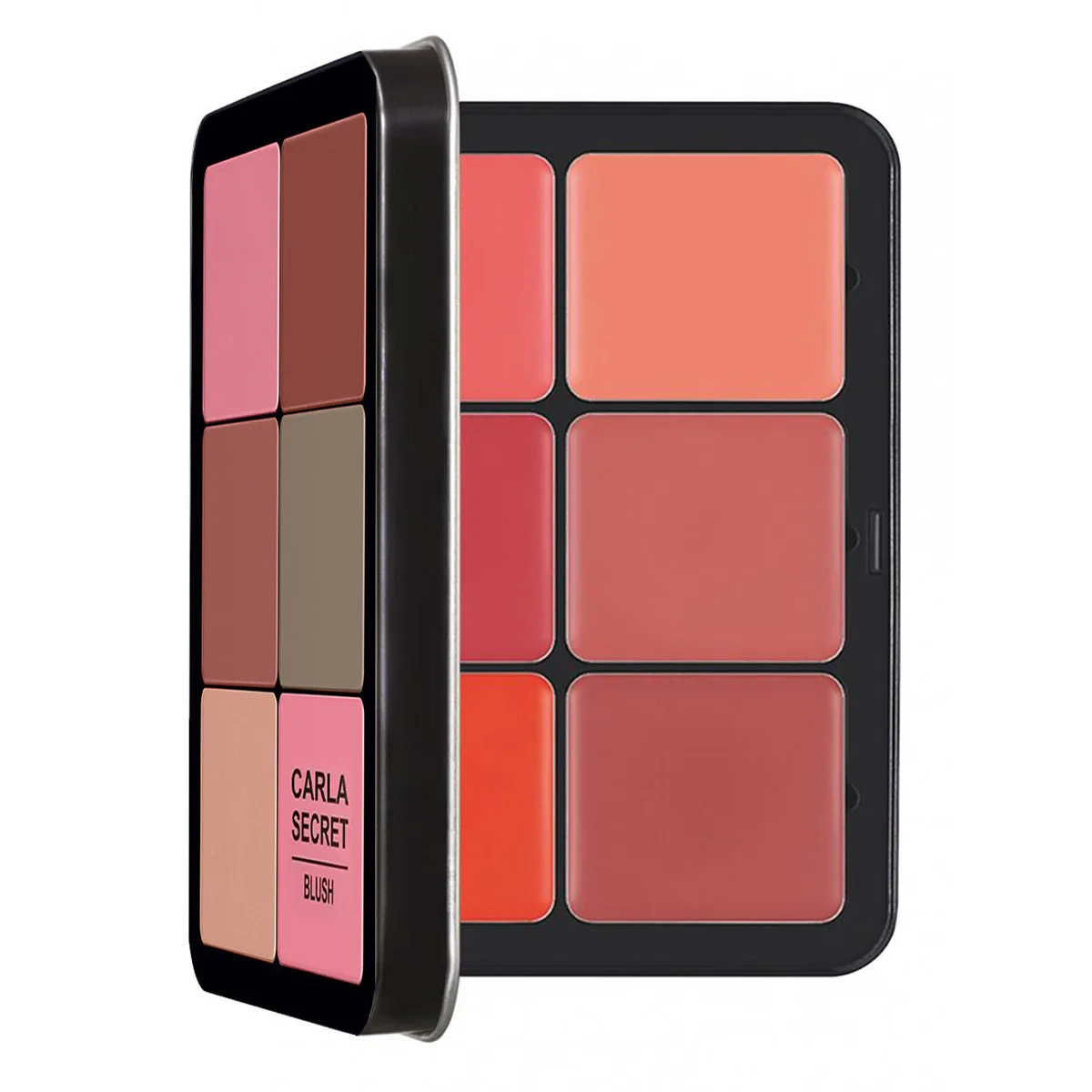 12-color blush palette Matte blush palette creamy