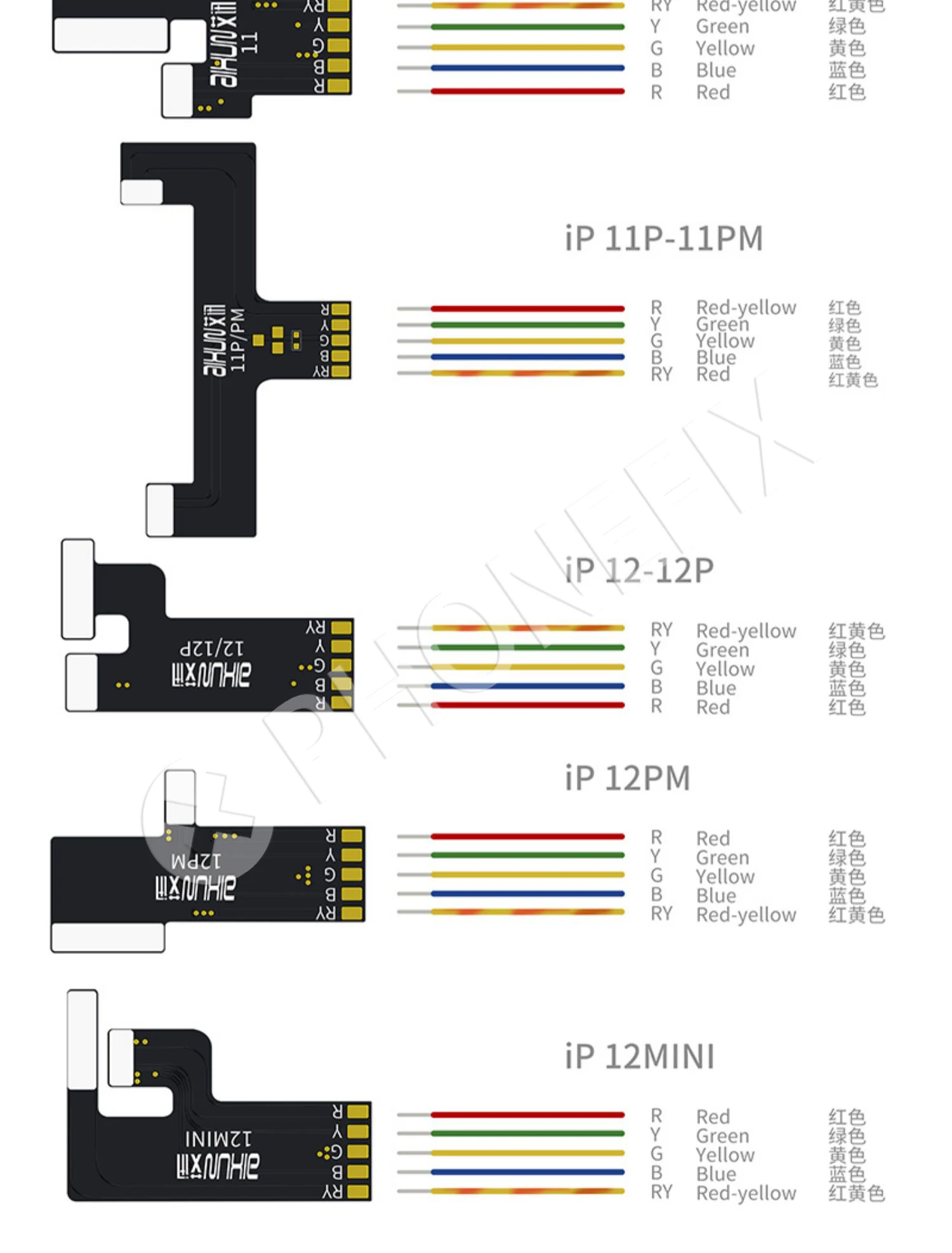 JC AIXUN P2408S Upgraded Power Supply Test Cable Mobile Boot Control line for iPhone 7-14 Series Mainboard Activation Boot Line