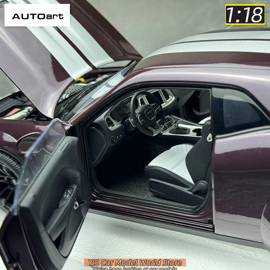 AUTOart 1/18 skala Nowy DODGE CHALLENGER SRT JAILBREAK 2022 Model samochodu Statyczna dekoracja Kolekcja na prezent świąteczny