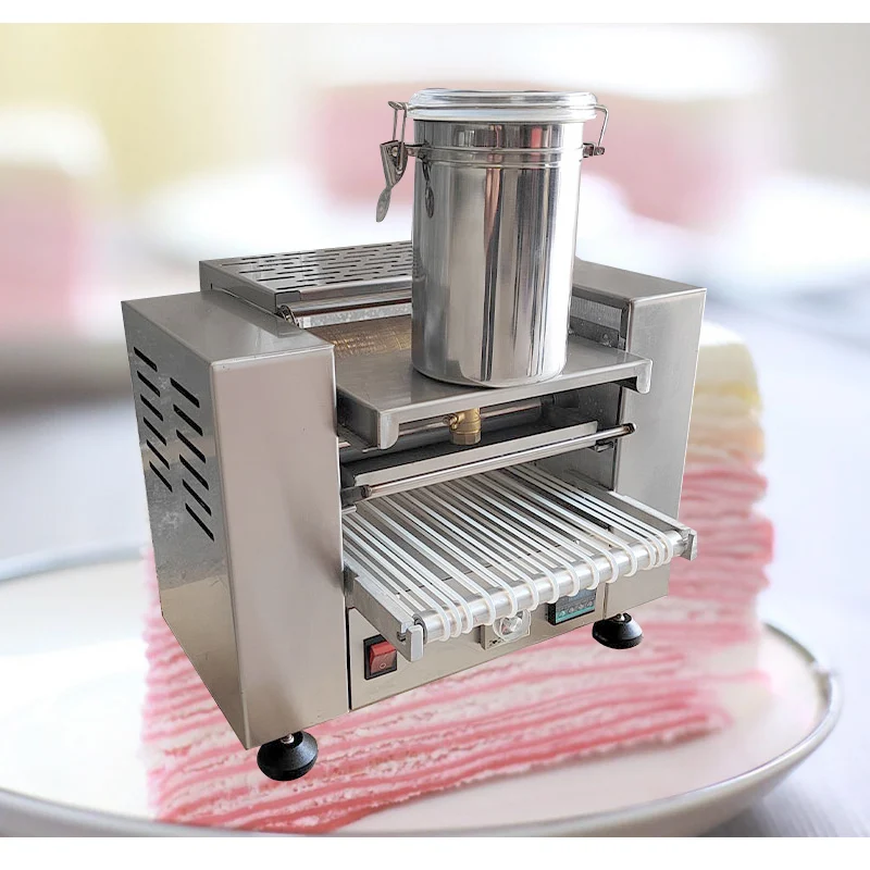 Automatic Thousand Layer Cake Pancake Skin Making Machine Commercial Bakery Mille Crepe Cake Maker