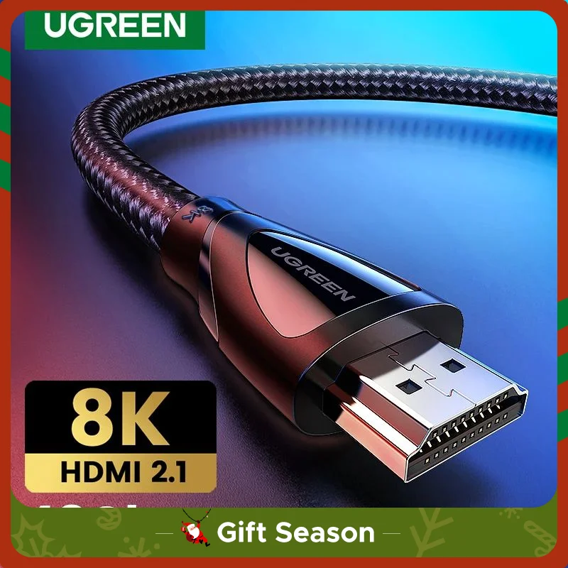 Ugreen cavo HDMI 2.1 8K/60Hz 4K/120Hz per Xiaomi Mi Box cavo HDMI2.1 48Gbps HDR10 HDCP2.2 per PS4 HDMI Splitter 8K cavo HDMI