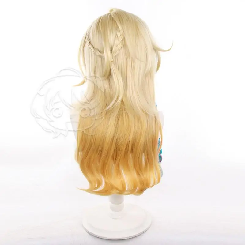 Anime Genshin Impact Xilonen Cosplay-Perücken, Cosplay-Kostüme, Kopfbedeckung, 70 cm lange, simulierende, dick gefärbte, bauschige Langhaarperücken – Detail 5