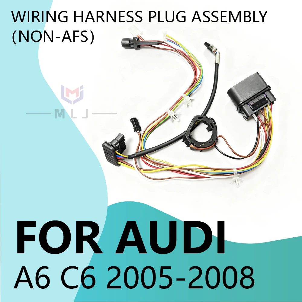 

Non AFS Suitable For Audi A6 C6 2005-2008 Xenon Headlight Internal Wire Harness Plug Wiring Harness Assembly Car Accessories