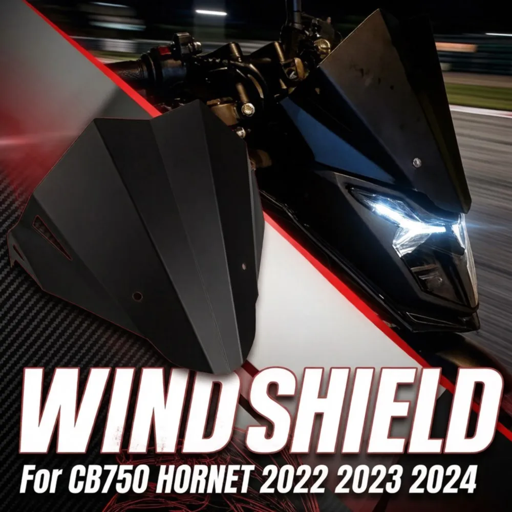 

Ветровое стекло (дефлектор) для мотоцикла Honda CB750 Hornet 2022-2024, алюминиевое