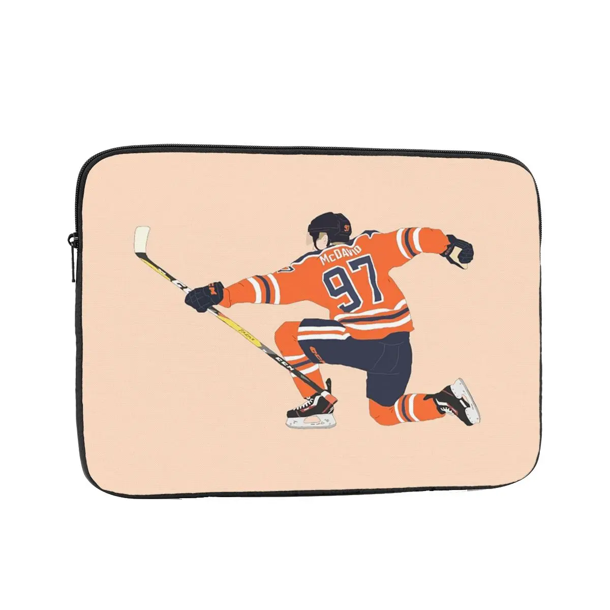 Connor McDavid 97 For Edmonton Oilers Fans Case Pouch 10 12 13 15 17 Inch Notebook Sleeve Cover Bag Tablet Shockproof Case Bag