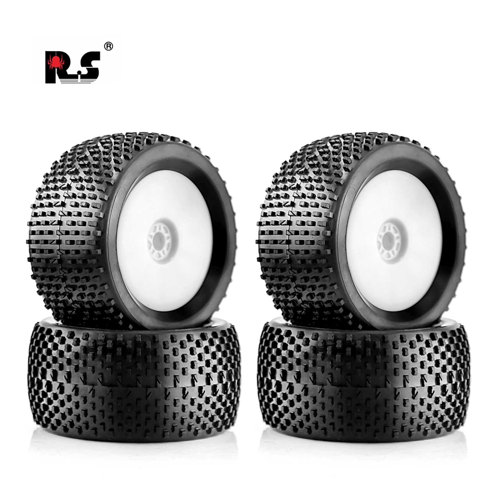 

RS 140mm Off Road Buggy Tires Wheel 17mm Hex Hubs for 1/8 RC Racing Car 4WD Nitro HPI HSP BAZOOKA CAMPER Kyosho ZD