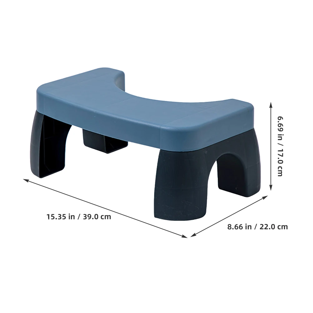 

Thickened Toilet Foot Stool Durable Plastic Nonslip Bathroom Step Stool U-Shaped Design for Squatting Healthy Bowel Movements