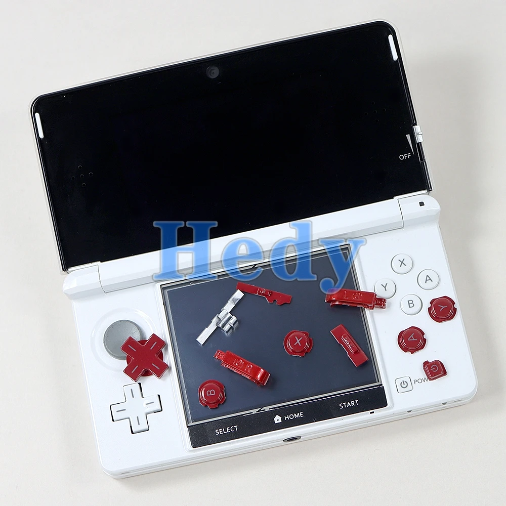 1 set di pulsanti ABXY D-Pad di ricambio per Nintendo 3DS 2012 Vecchio pulsante di accensione ABXY Tasto di accensione/spegnimento incrociato