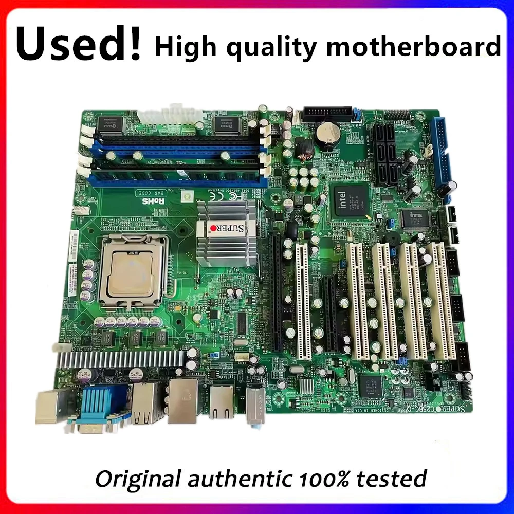 For SuperMicro C2SBC-Q C2SBC Server Q35 Motherboard LGA 775 ECC DDR2 8GB 5 PCI industrial control motherboards