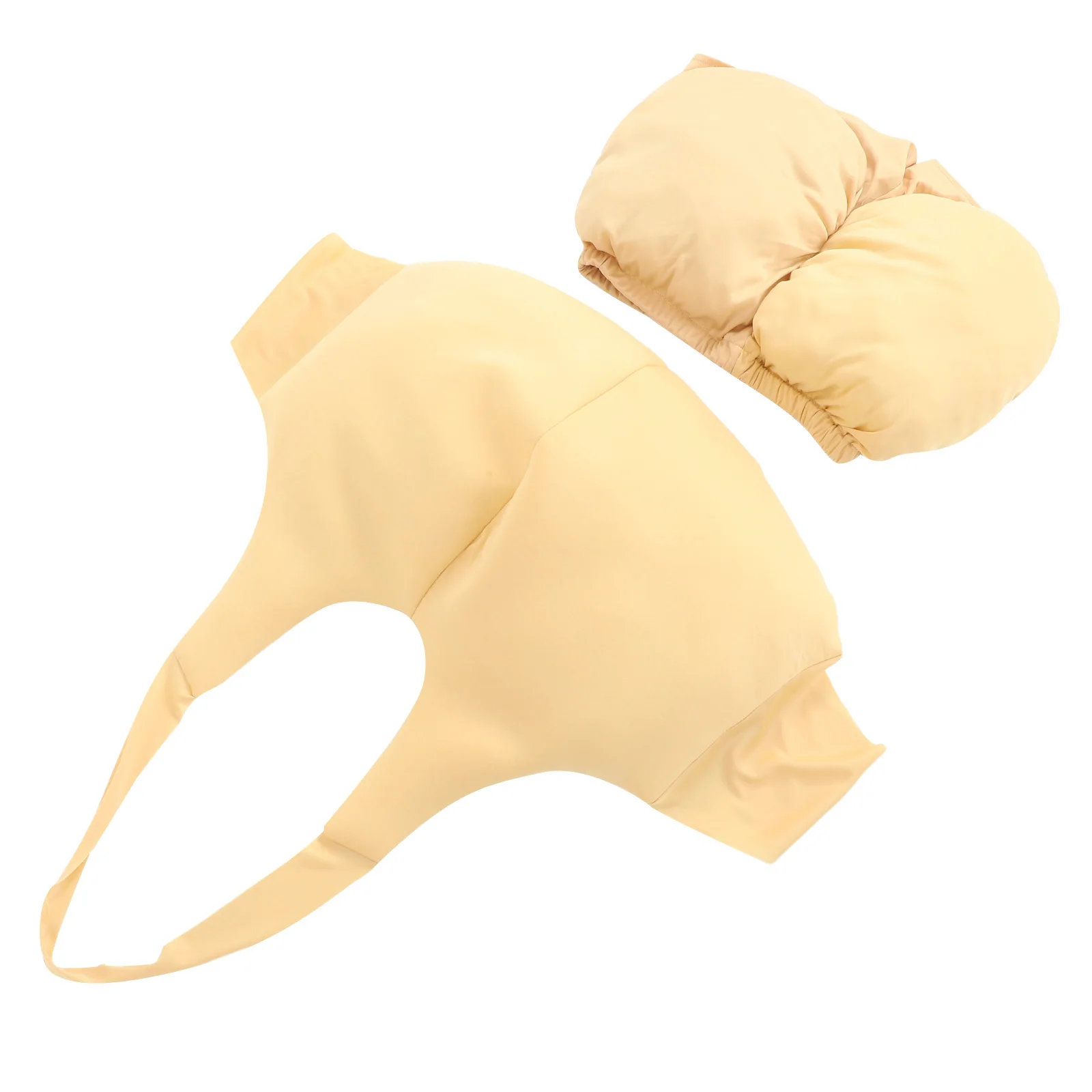 

1Set Padded Belly Butt Stuffer Unisex Funny Costume for Christmas Halloween Party Dress Up Prop Adult Santa Cosplay Xmas Fat