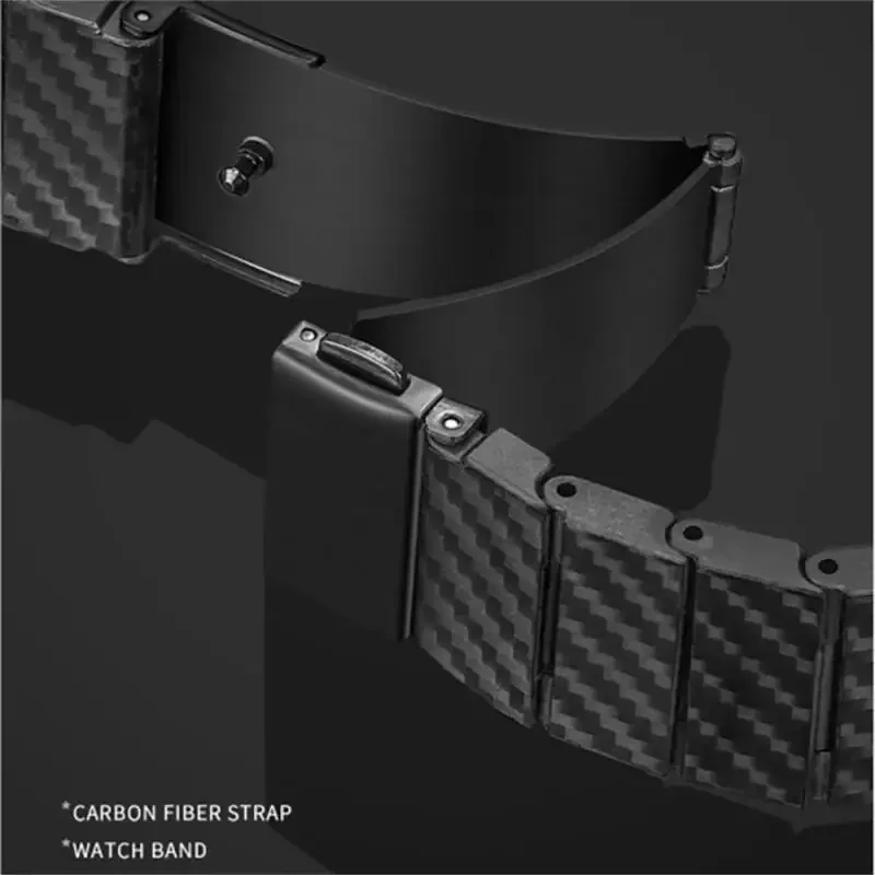 20mm 22mm Carbon Fiber Strap For Huawei Watch Ultimate/Buds/GSPro Bracelet For Huawei Watch GT5Pro/GT5 4 3 2 46mm 42mm GT2e Ba