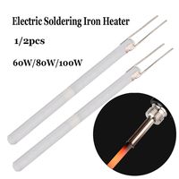 Hot Adjustable Temperature Electric Soldering Iron Heater 220V 80W 60W 100W Ceramic Internal Heating Element for 908 908S Solder